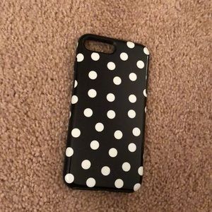 Black Polka Dot iPhone 7/8 Plus Case